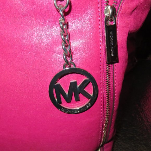 Michael Kors Bags Michael Kors Hot Pink Leather Tote Crossbody